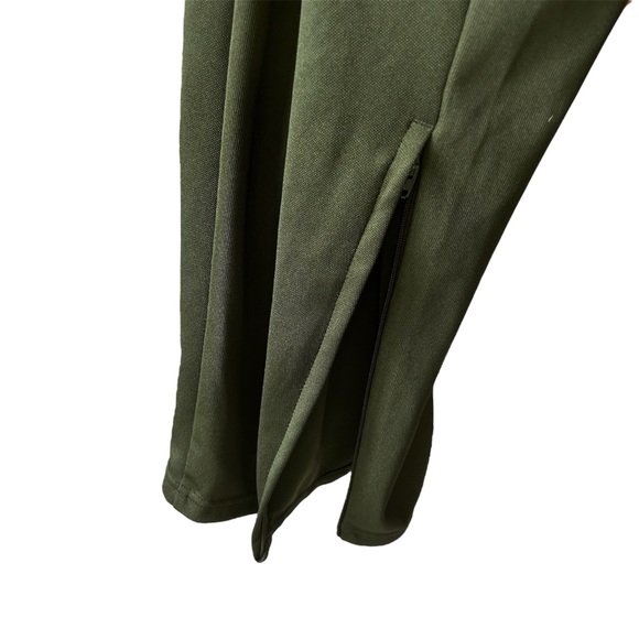 adidas Climacool Green Trio Women’s Track Pants Sz S 8-10 Side zip-up Running - Picture 4 of 10